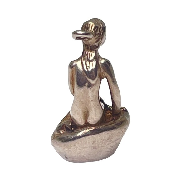 Vintage Sterling Silver Little Mermaid Charm - Picture 2 of 13